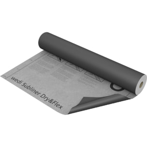 Natte d'étanchéité et désolidarisation wedi Subliner Dry & Flex rouleau 1 m × 15 m
