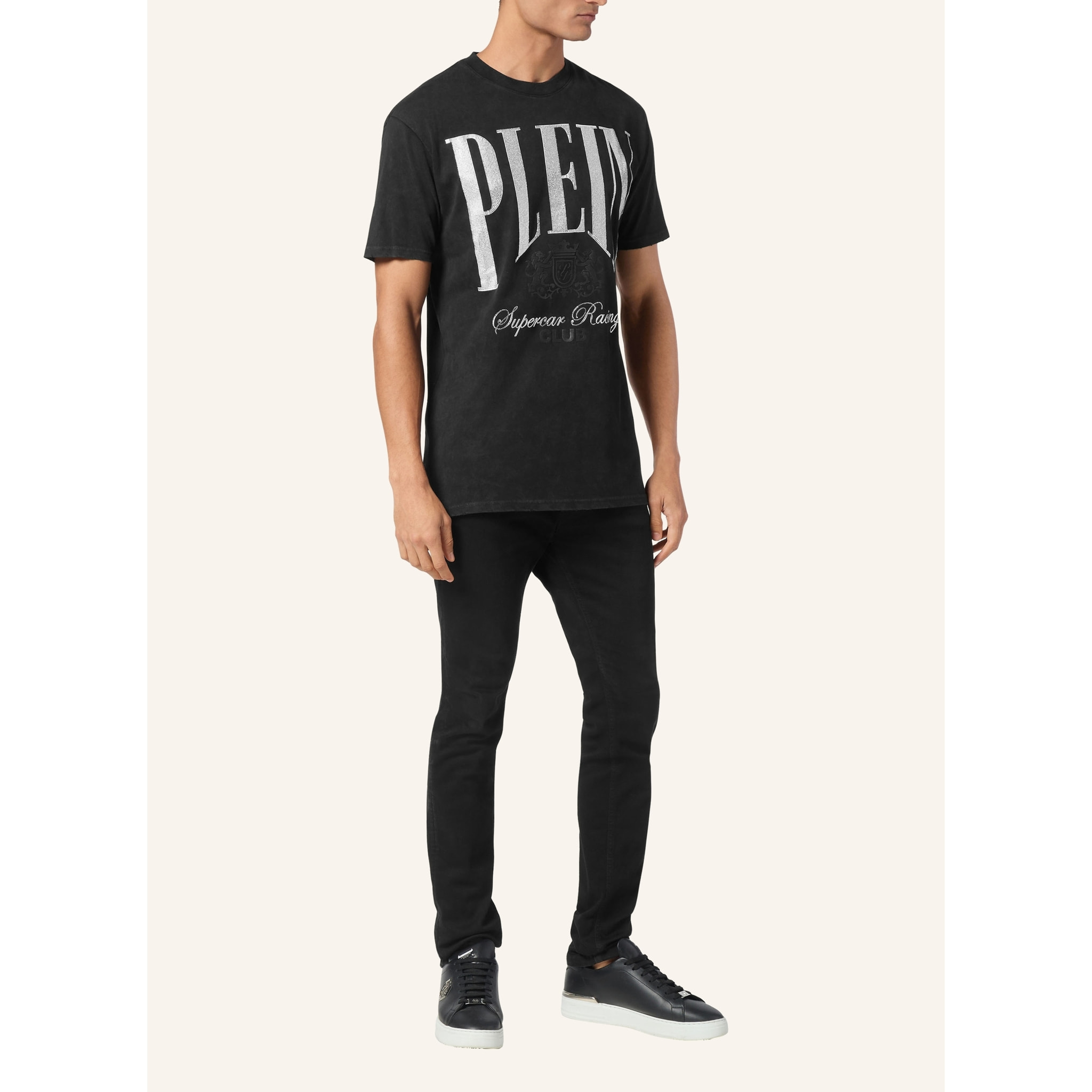 PHILIPP PLEIN T-Shirt Round Neck RACING