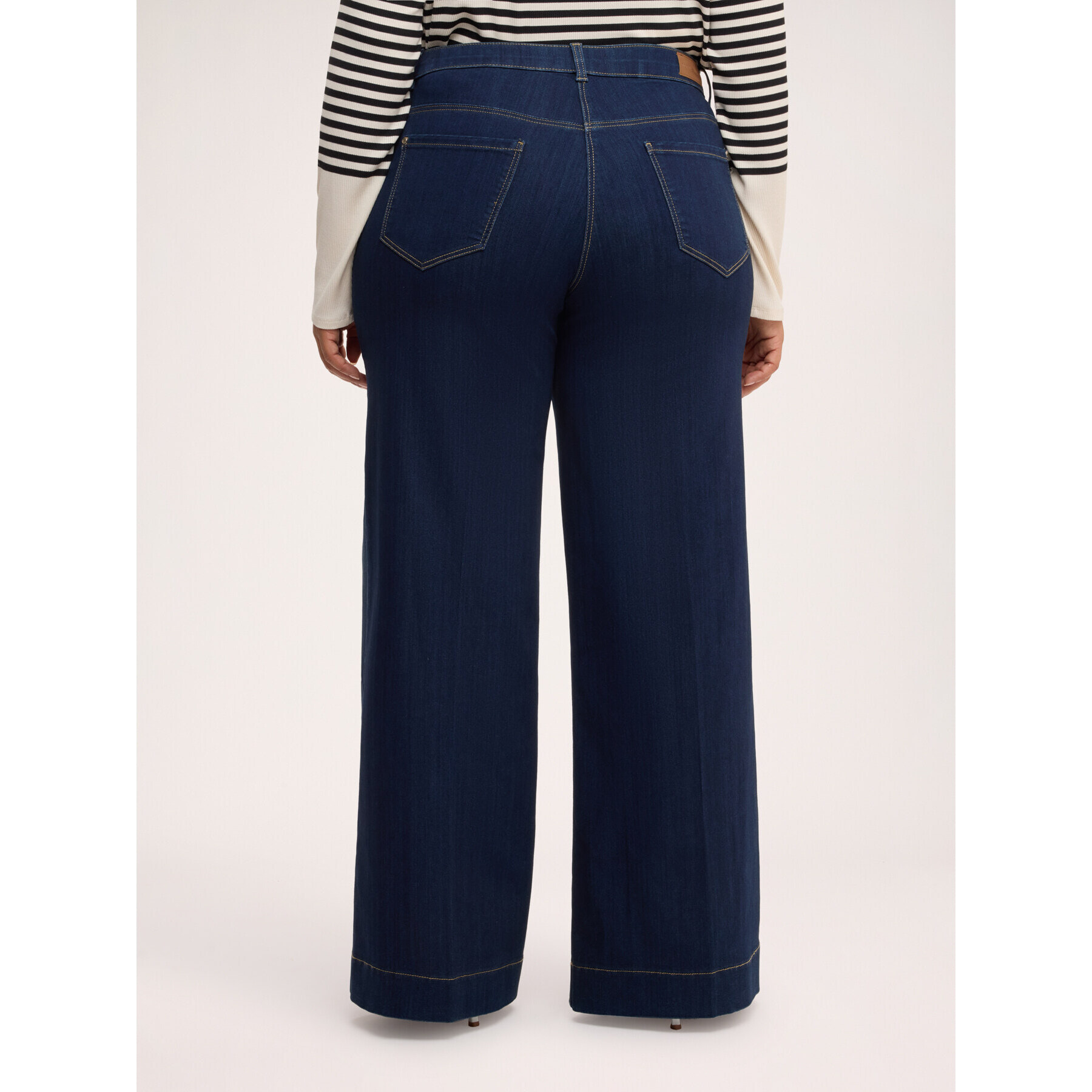 Fiorella Rubino - Jeans Wide Leg lavaggio washed - Blu