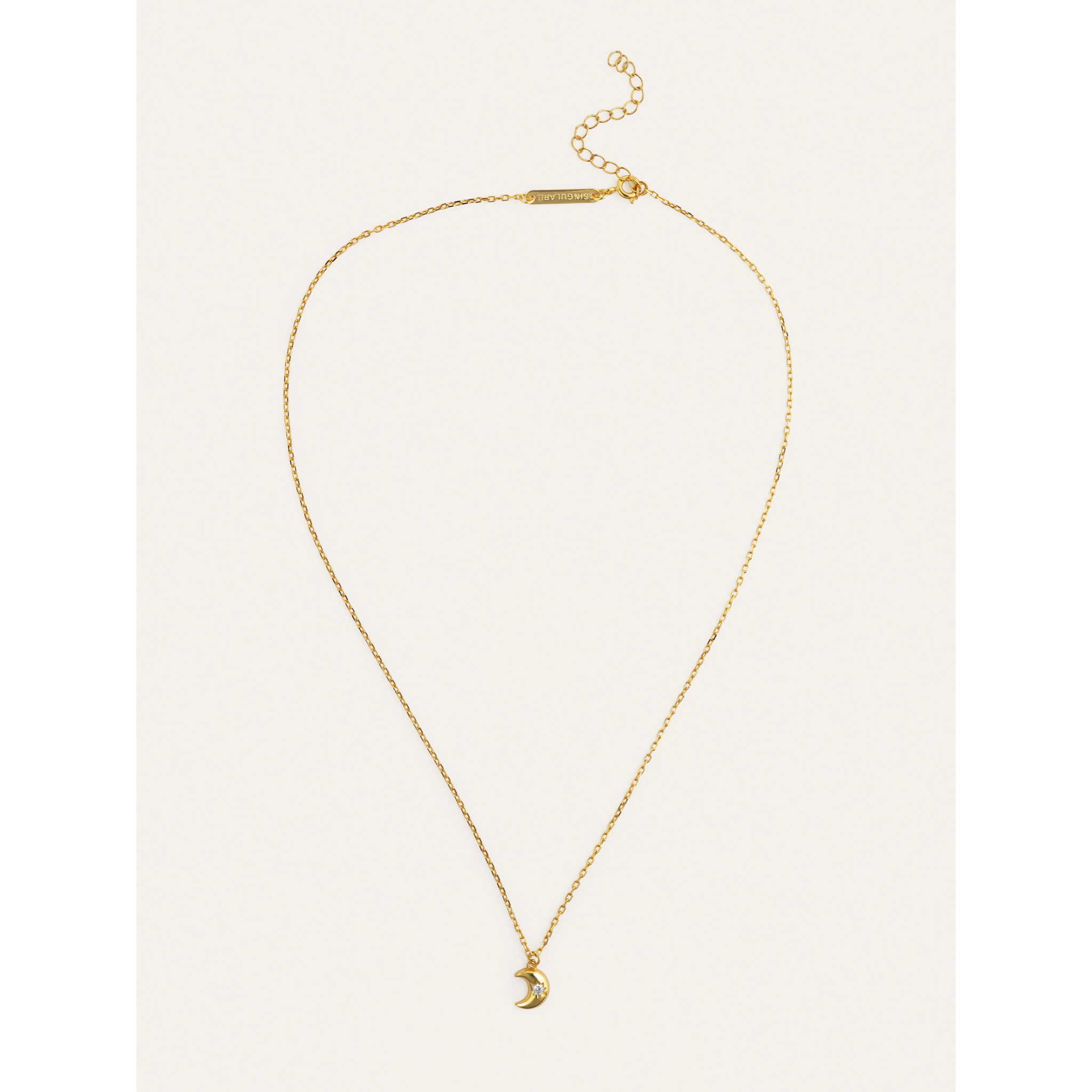 Collana Little Moon Spark Argento Placcato Oro