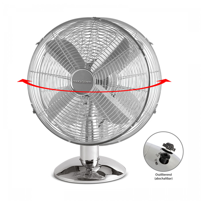 Ventilateur avec humidificateur 40cm ProfiCare PC-VL 3069 LB