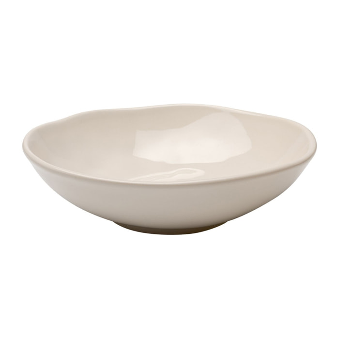 Assiettes creuses Organic 22cm crème set de 6 Kare Design