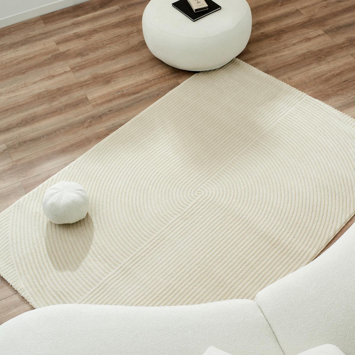 Tapis salon et chambre tissé motif géométrique SIFU