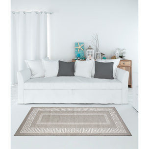 TAPPETO ARREDO ATENE GRIGIO TITANIO CON FONDO ANTISCIVOLO