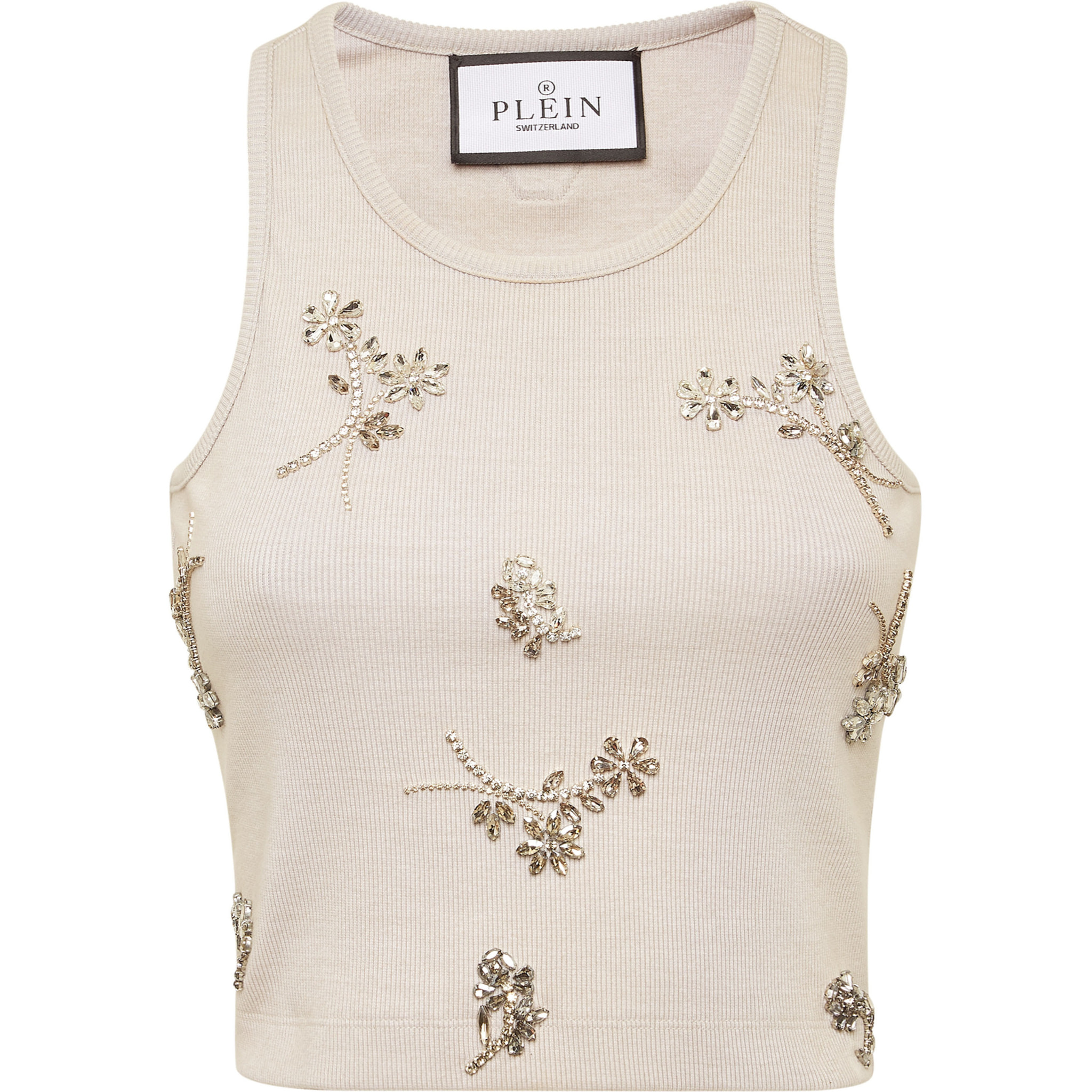 PHILIPP PLEIN Tank Top FLOWERS