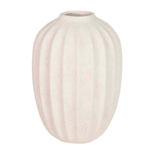 Florero Ceramica Beige 17x17x24 Cm