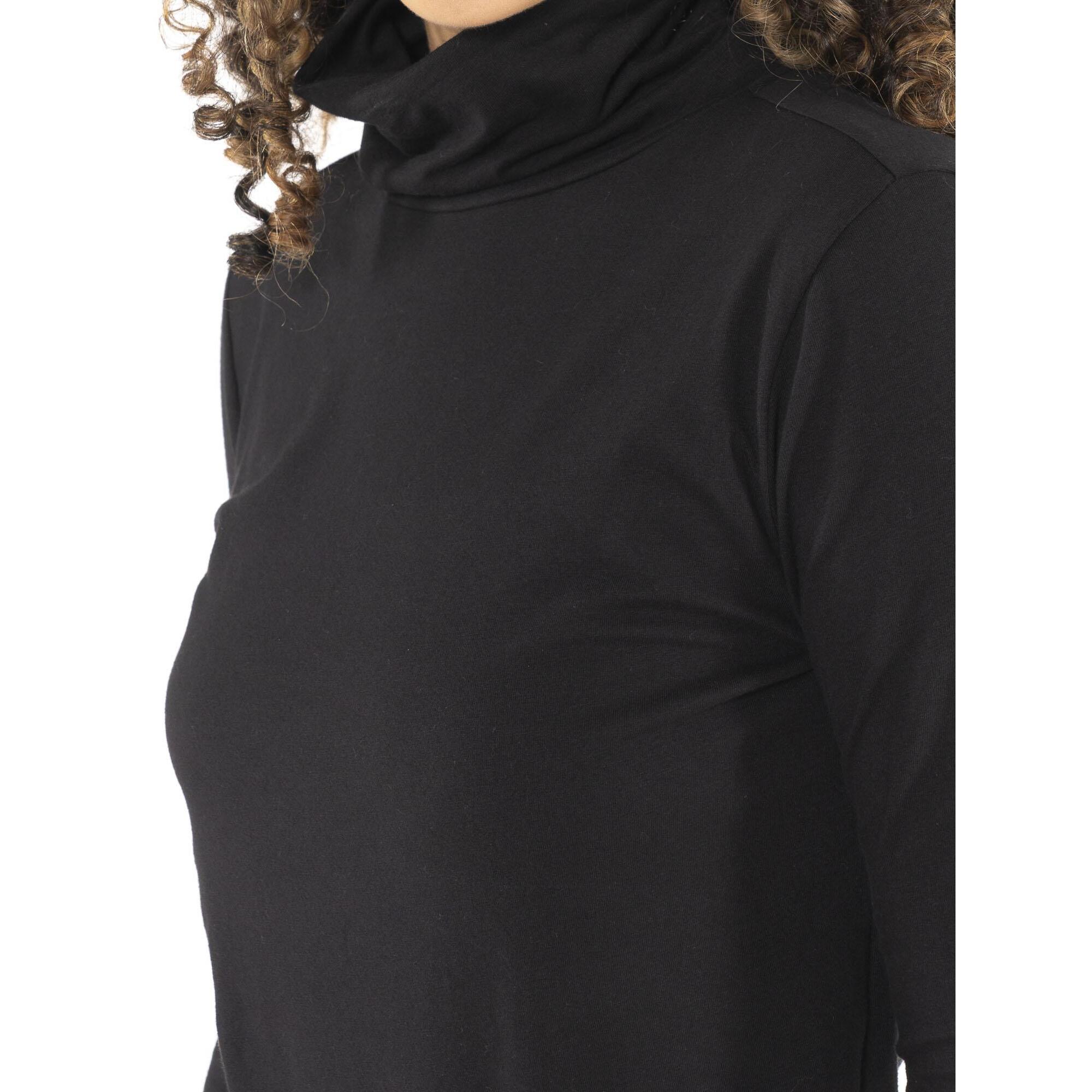 Camiseta mujer Leone 1947 Apparel Never Without manga larga cuello alto