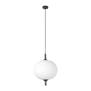 SAIGON OUT R45 Lampe suspension grise/blanche mat cone cap