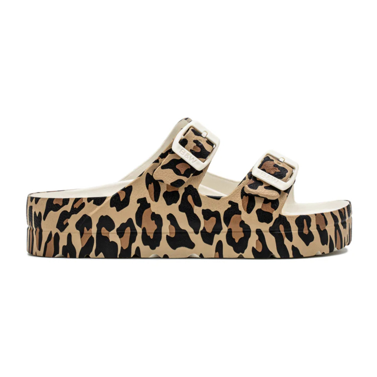 Sandalias de Niña Doble Cierre Hebilla Leopardo