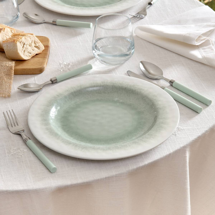Assiette plate Clara D28cm vert