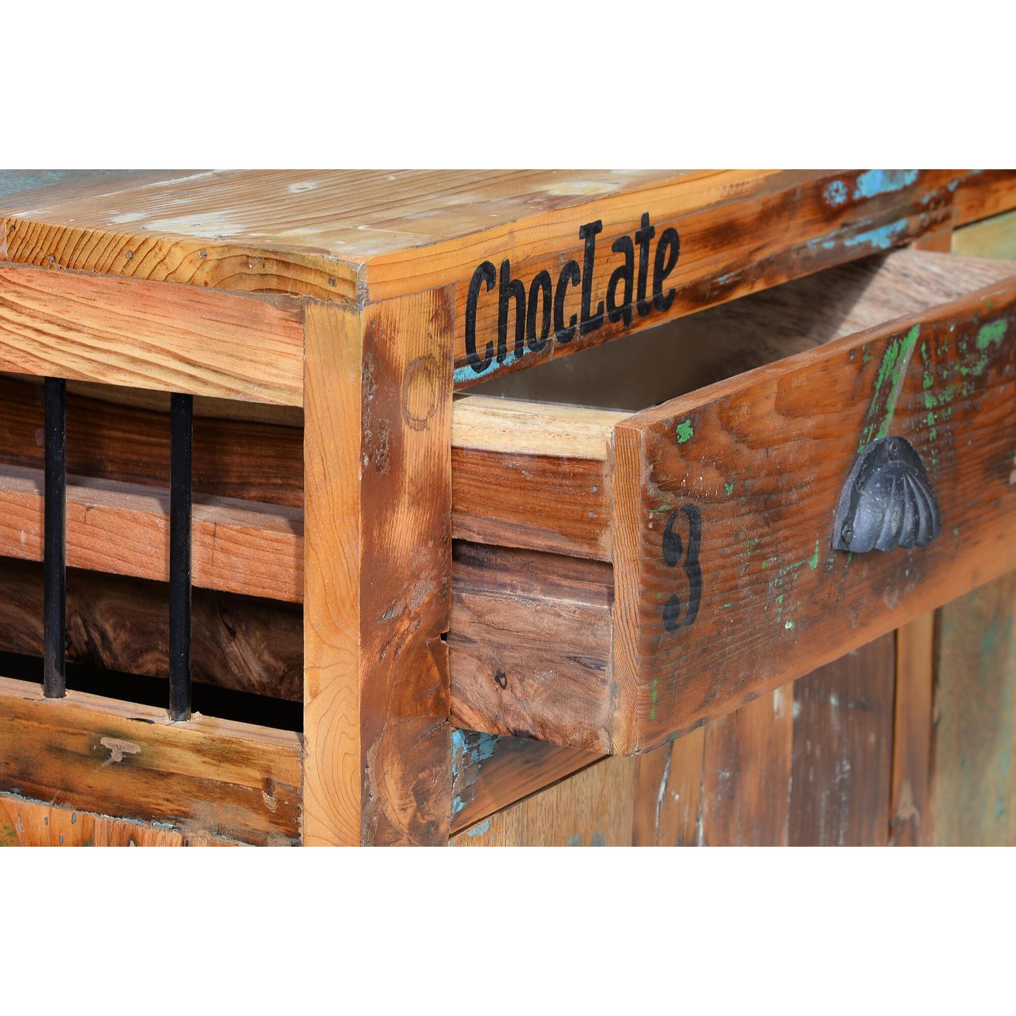 Aparador - Madera reciclada - 160x40x86cm