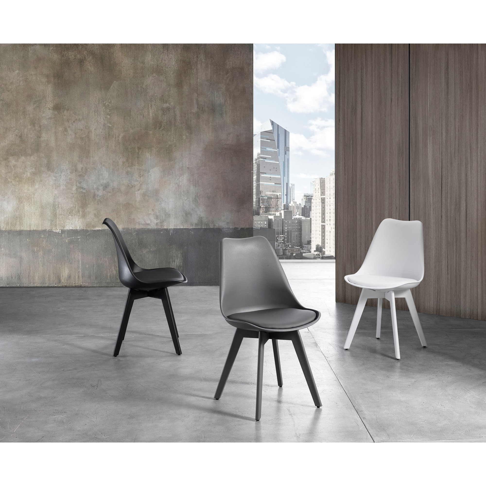 Tomasucci kiki evo Lot de 4 Chaises blanche Blanc