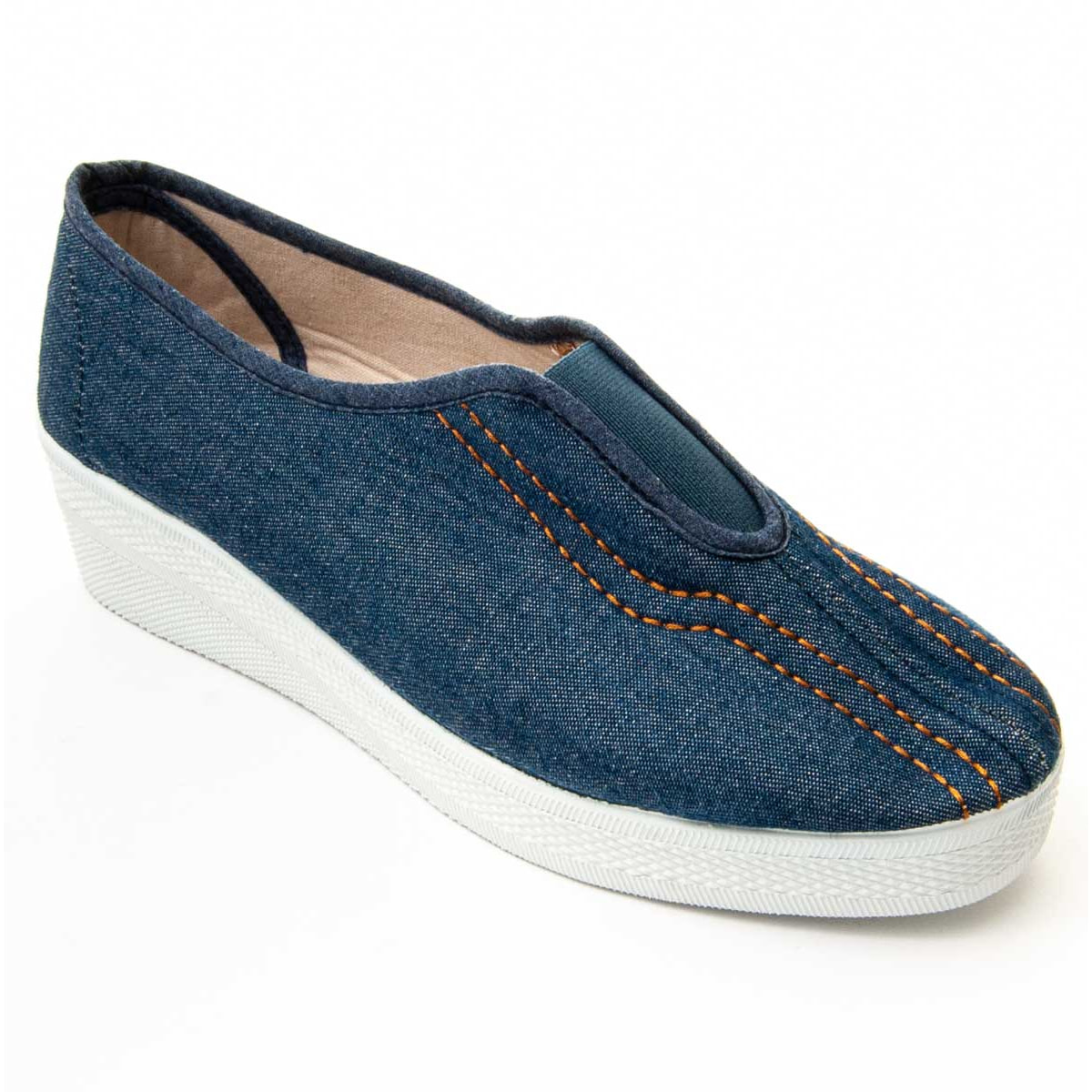 Slippers de Cuña - Azul - Altura: 4 cm