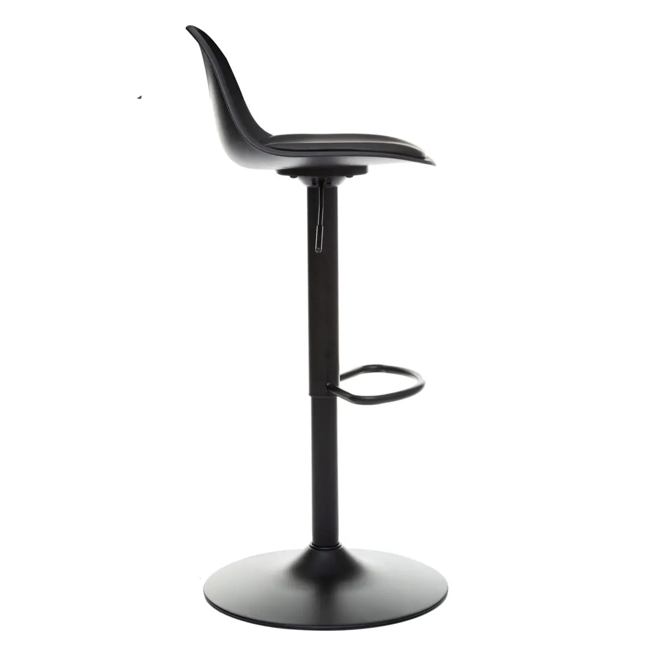 Chaise de bar "Aiko" - noir - hauteur ajustable