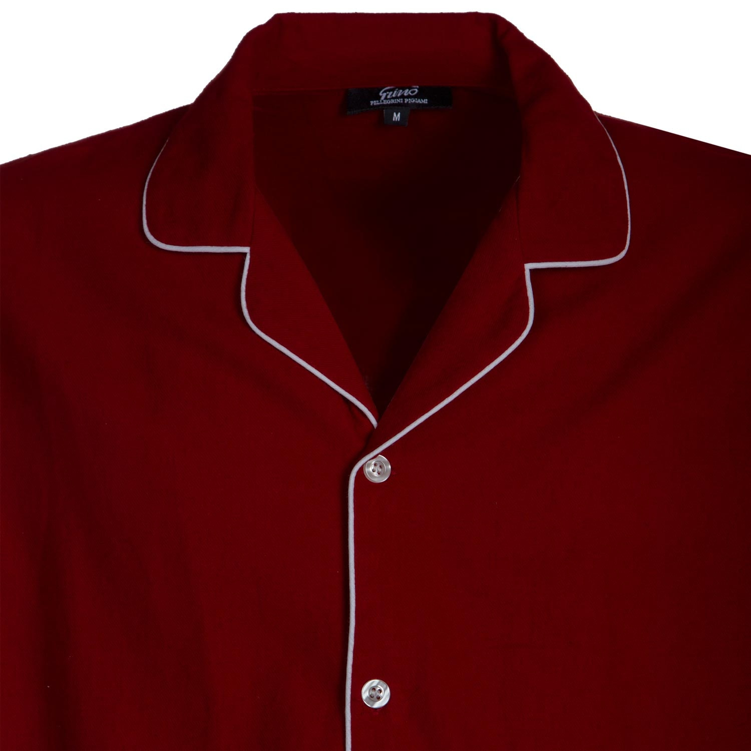 PIGIAMA UOMO in flanella bordeaux