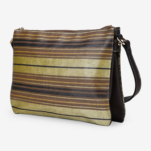 Bolso en rafia marrón