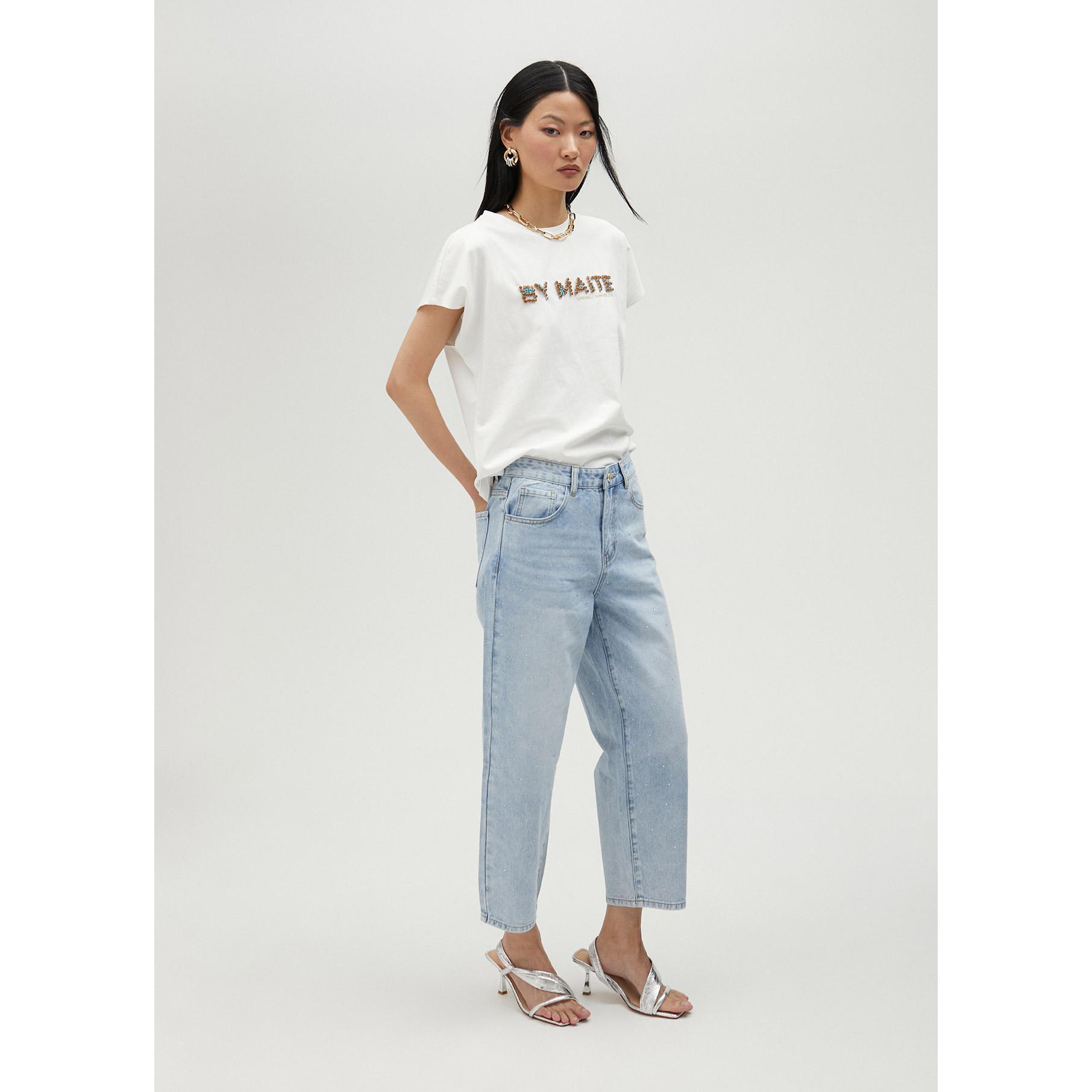 Jeans con strass