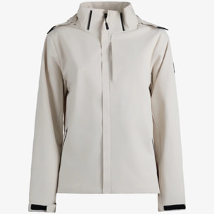 Giacca Esercito con zip panna donna