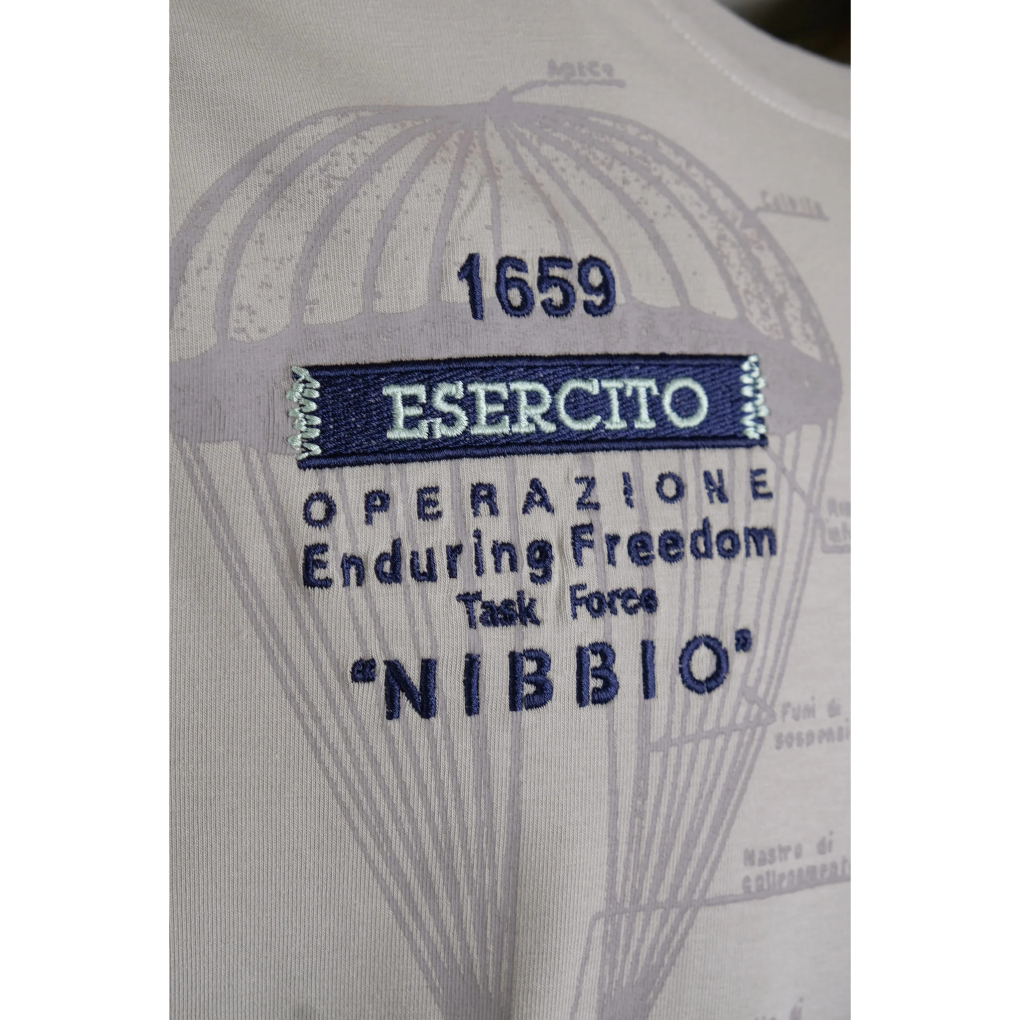 T-shirt Folgore a maniche corte verde uomo