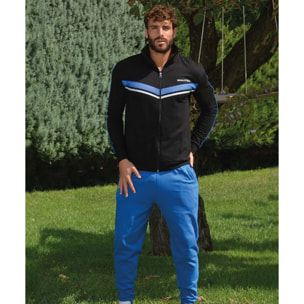 Tuta Uomo Full Zip in Franch Terry Wanted, Art.1303