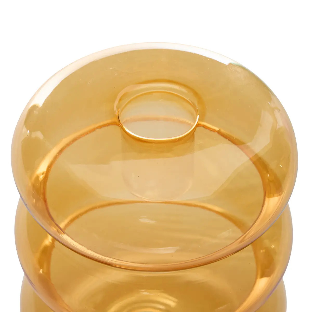 Bougeoir Pool en Verre 9x9x10,5cm Violet