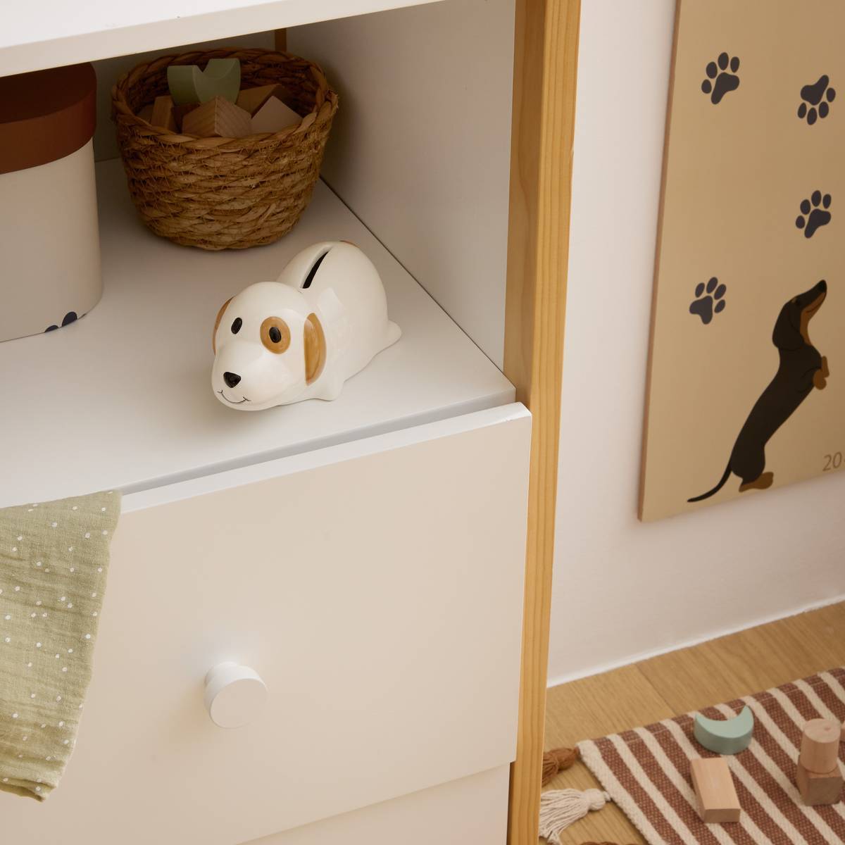 Tirelire chien Scott l.15cm céramique