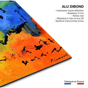 Tableau abstrait deco blue limit Tableau alu Dibond