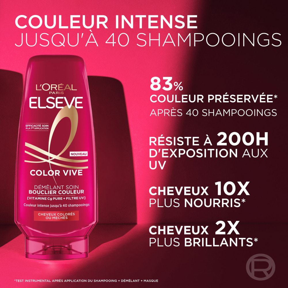 Lot de 6 - L’Oréal Paris Elseve Color Vive Après-Shampooing Bouclier Couleur 250ml