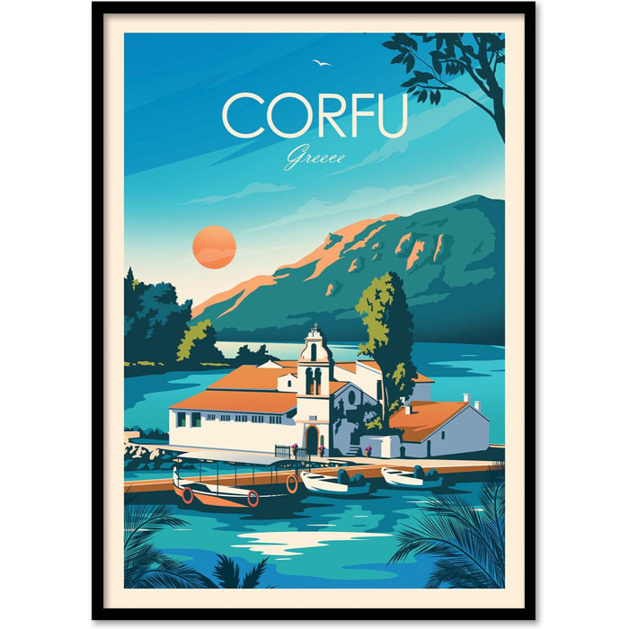 Affiche - Corfu Greece - Studio Inception