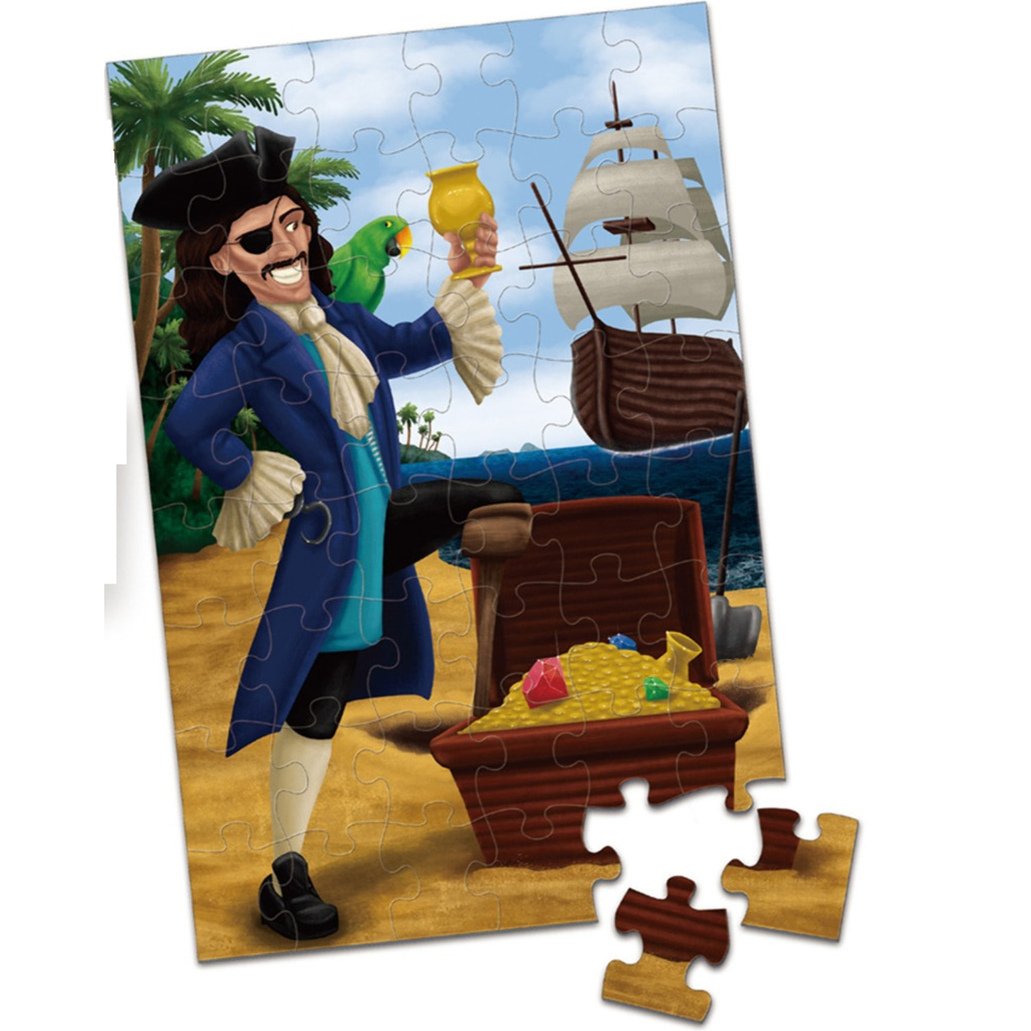 PUZLE DE 48 PIEZAS: PIRATAS