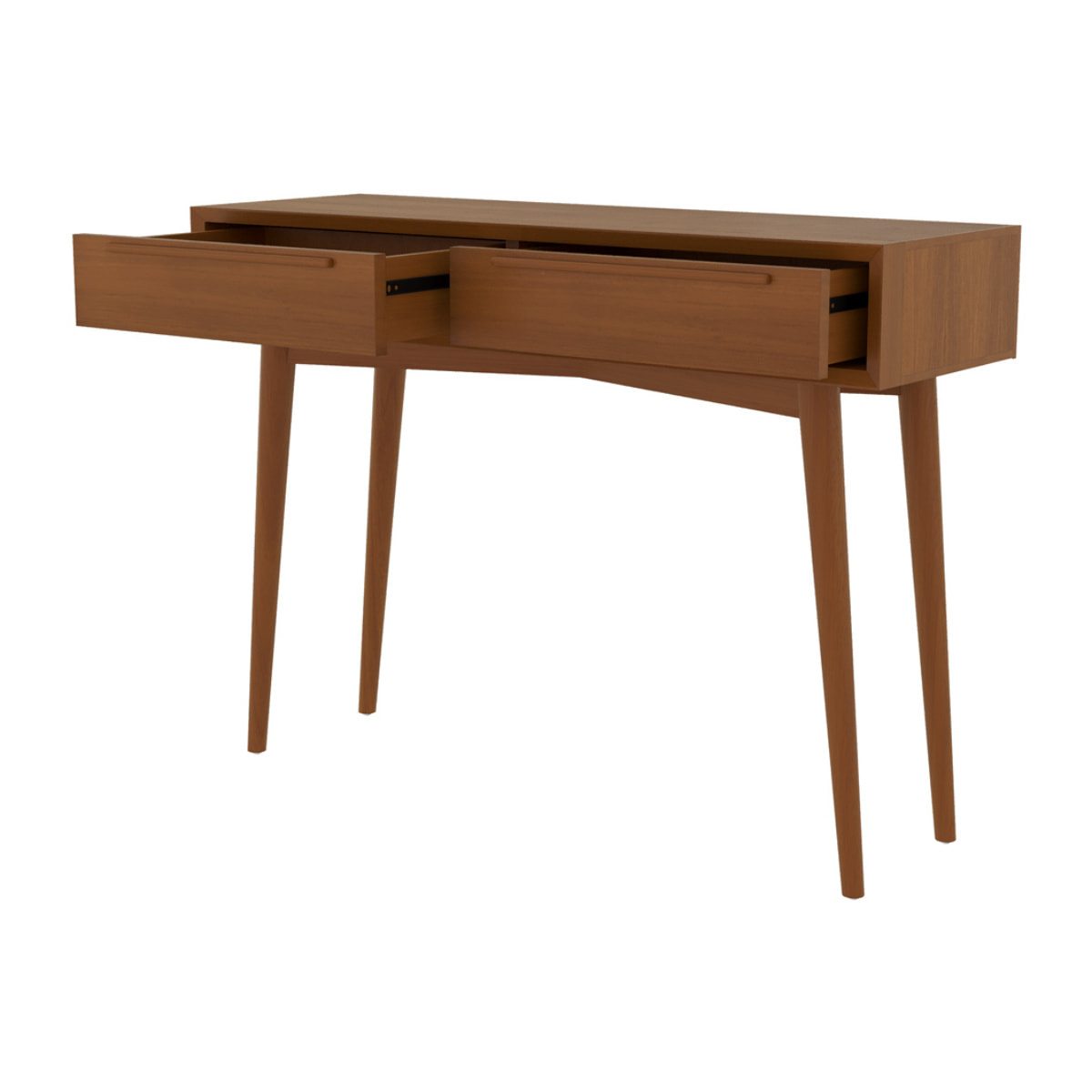 Console 2 tiroirs en teck - Waya