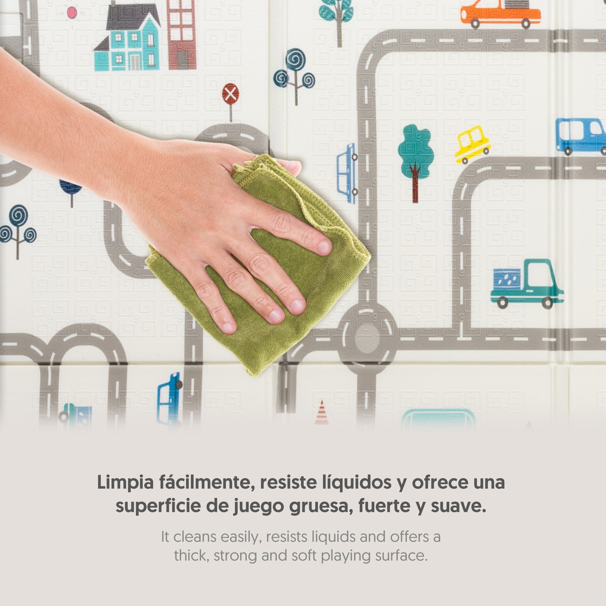 Alfombra de Juegos-Gateo Modelo Coches