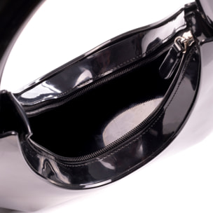 Villabate bolso de hombro de pvc brillante.