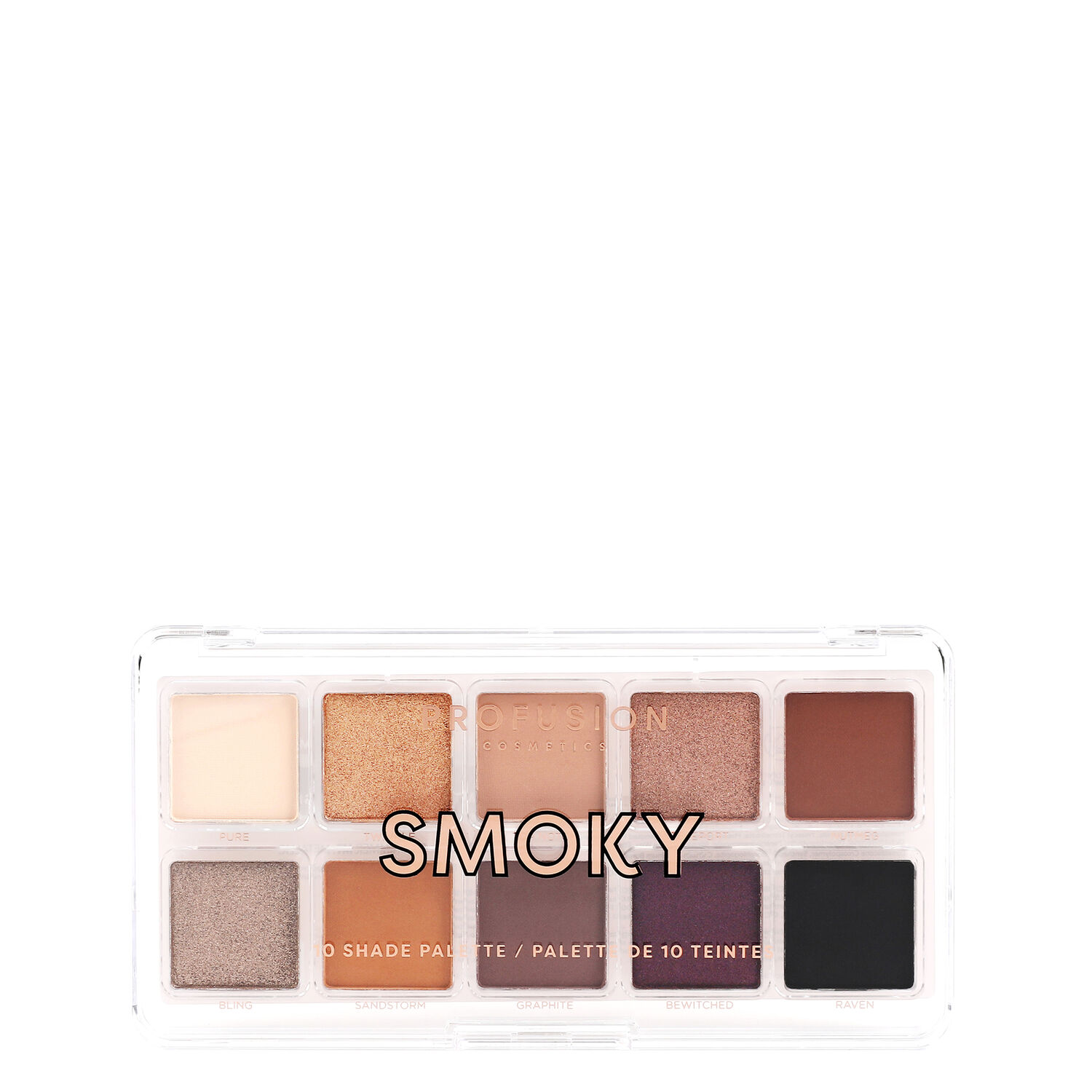 Palette Smoky - 10 Ombres à Paupières