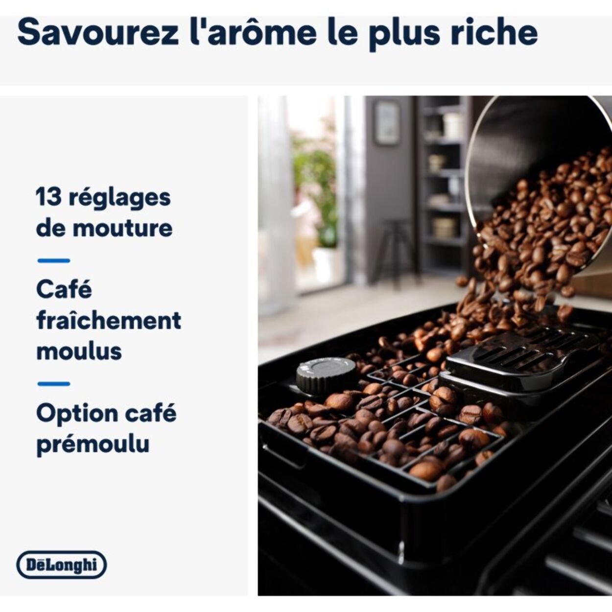 Expresso Broyeur DELONGHI FEB22.82.SB Magnifica Start Argent