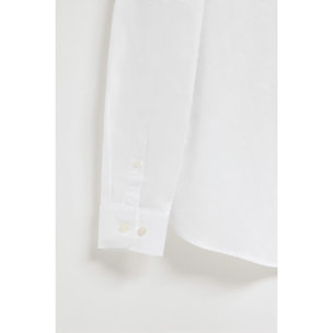 Camisa oxford blanca con logo bordado Rigby Go