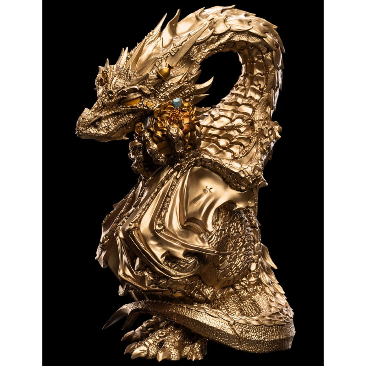 Lo Hobbit Mini Epics Vinile Figura Smaug The Golden (edizione Limitata) 29 Cm Weta Workshop