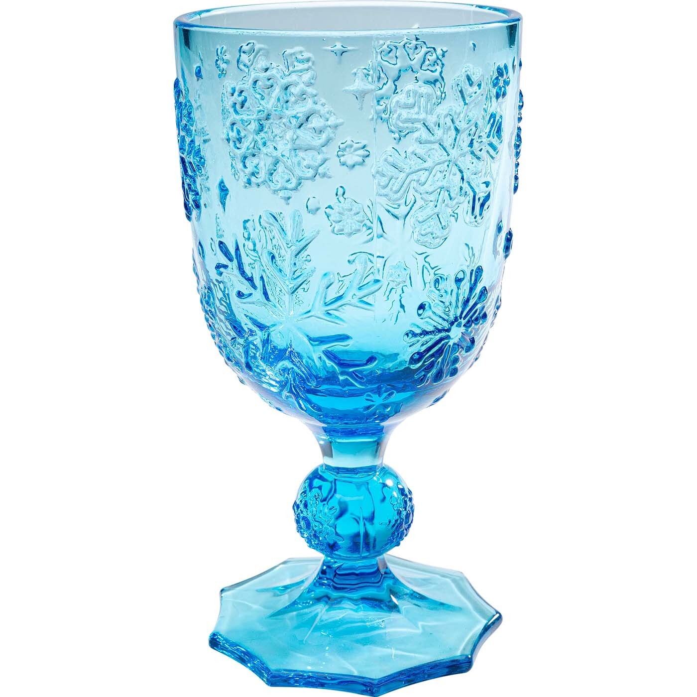 Verres à vin Ice Flowers bleus set de 6 Kare Design