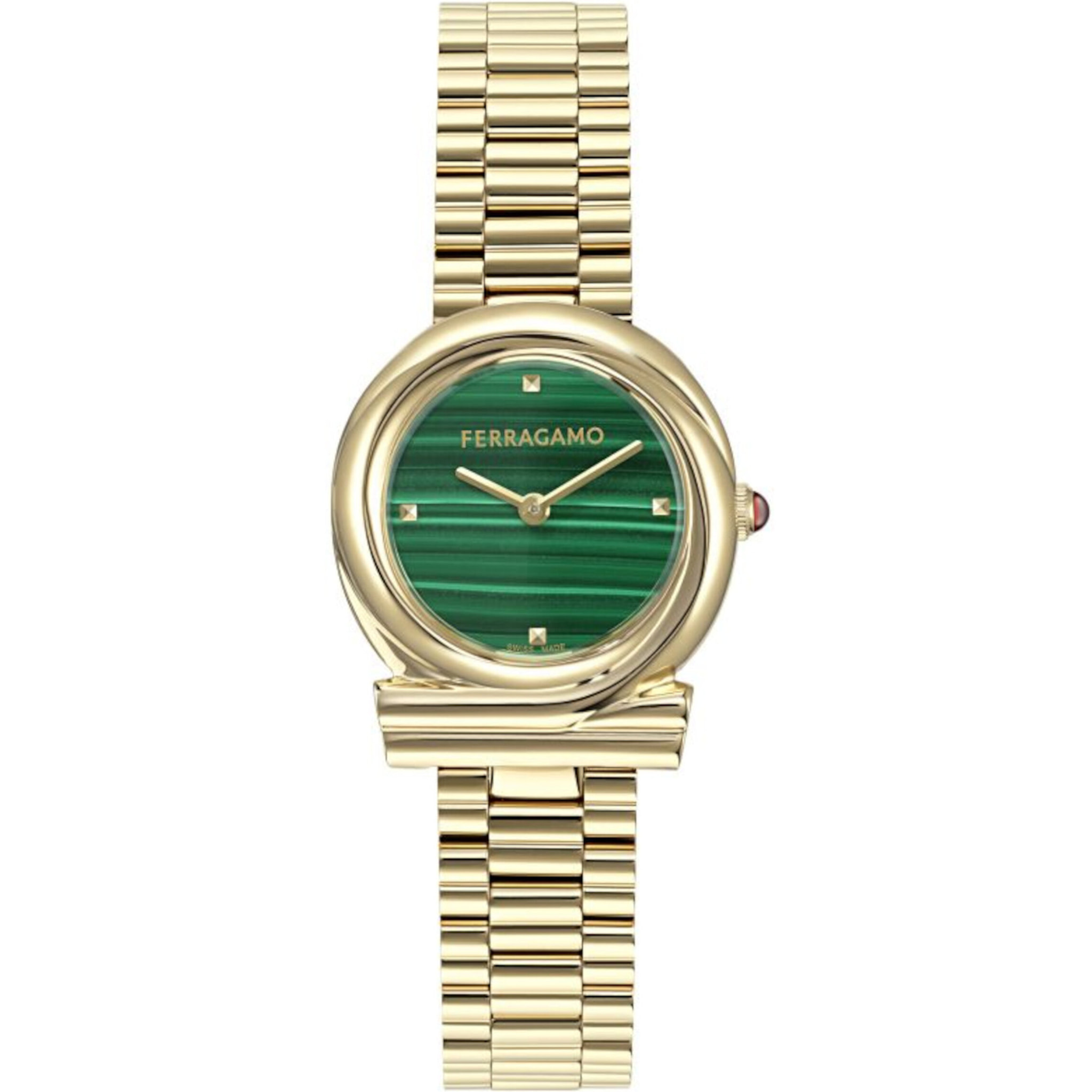 Ferragamo Reloj Analógico De Cuarzo Vb-Gancini Twisted 28Mm-F