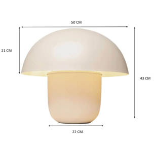 Lampe Mushroom 44cm beige Kare Design