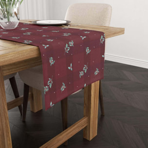 Chemin de table en velours Red Christmas 1