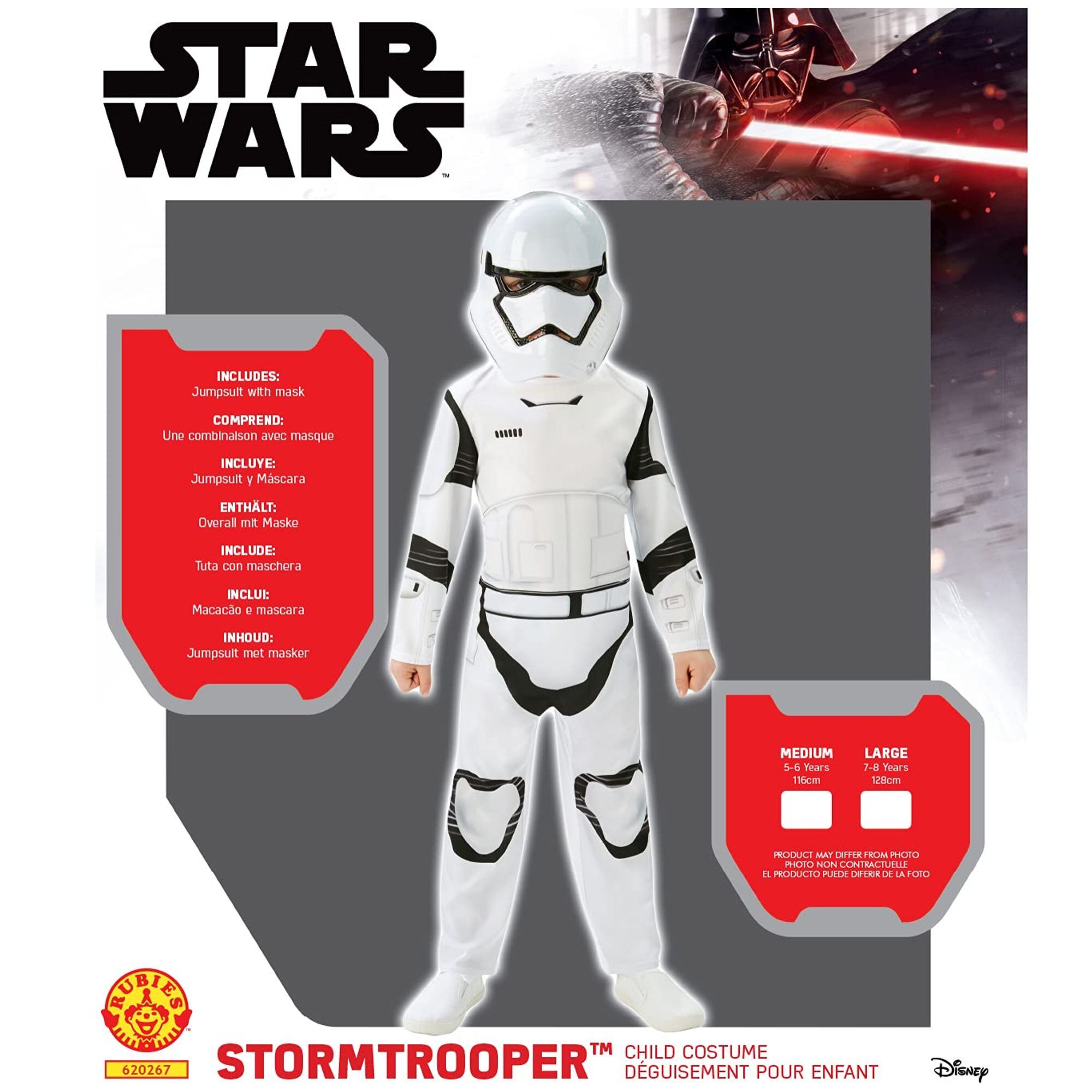 DISFRAZ STAR WARS STORMTROOPER EP7 CLASSIC INFANTIL