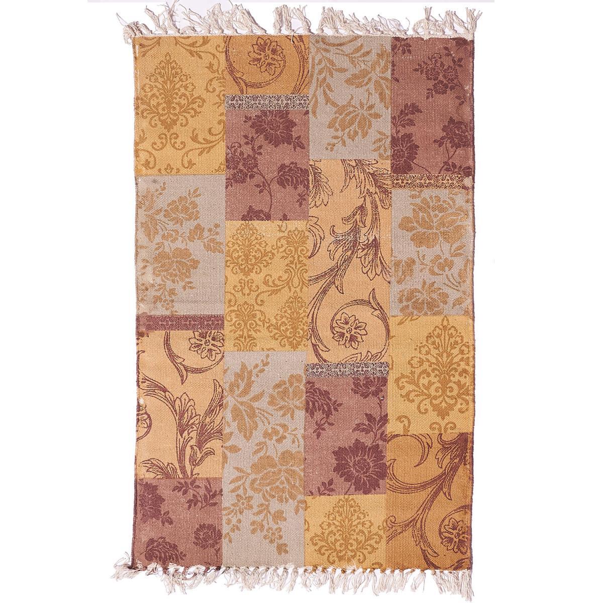 Tapis artisanal  Kilim sans velours DOBO motif ethnique