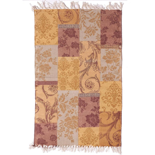 Tapis artisanal  Kilim sans velours DOBO motif ethnique