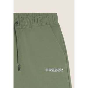 Pantaloni corti a metà coscia in jersey stretch