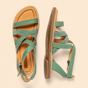 Sandalias N5691 MULTI LEATHER JADE / TONAMI color Jade