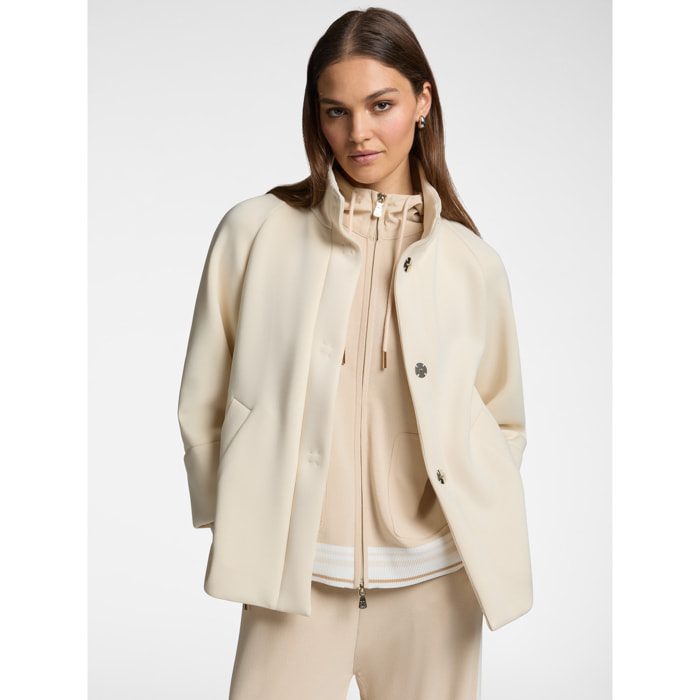 Elena Mirò - Chaquetón de tejido scuba - Beige