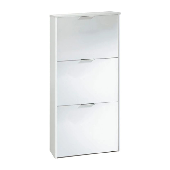 Zapatero Moderno de 3 puertas Blanco