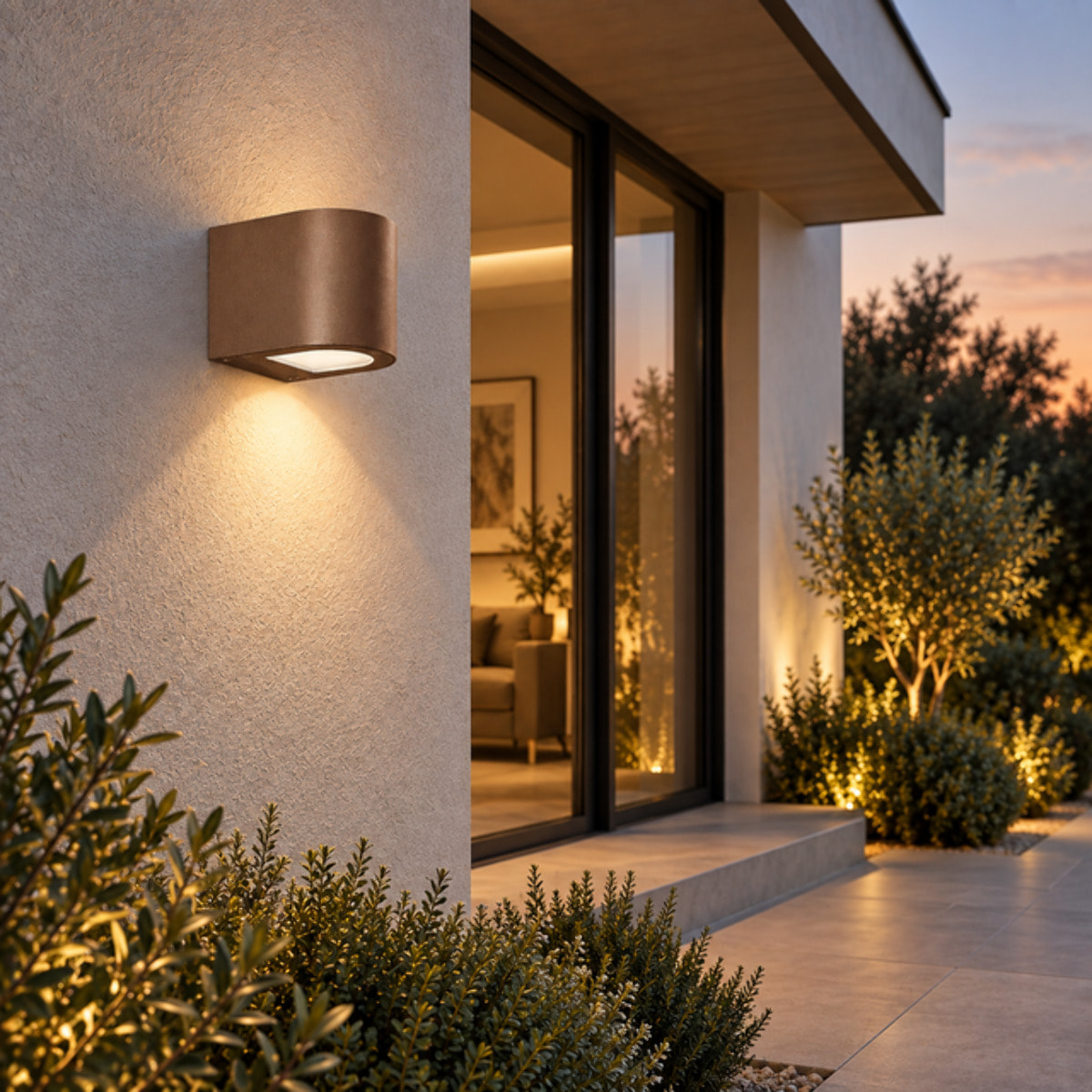 Applique LED tonda mono Rossini SILVER 3000K