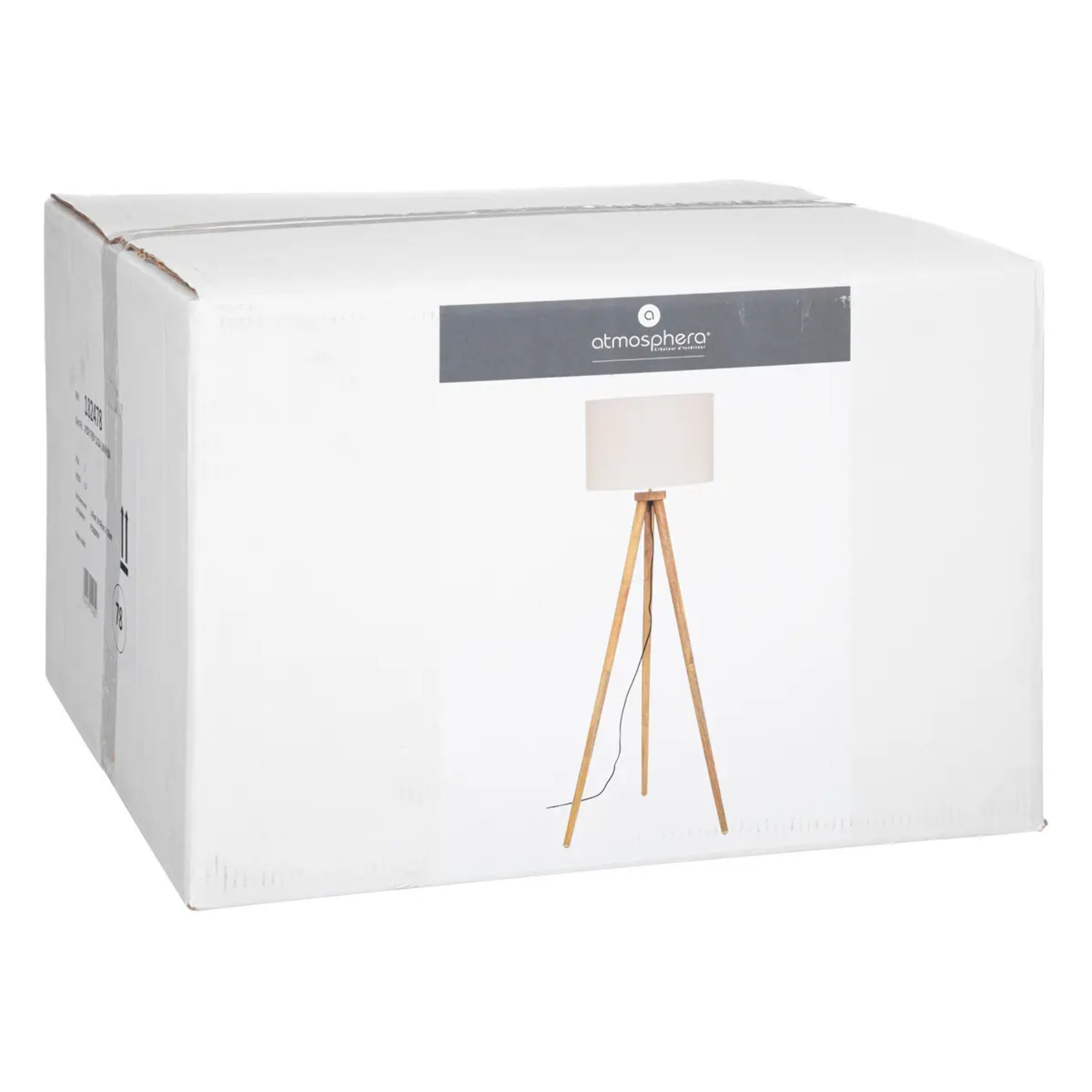 Lampadaire trépied "Olga" manguier H150cm